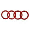 Emblem Logo Audi Warna Black Ukuran 17.8x5.8cm Untuk Audi A1, A3, S3, A4, S4, A5, S5, A6, A8