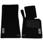 Karpet BMW Seri 3 E30 Bahan Beludru Super Warna Hitam Logo Tulisan E30 - 2 Baris