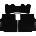 Karpet BMW Seri 3 E36 Bahan Beludru Super Warna Hitam Logo The Ultimate Driving Machine - 2 Baris