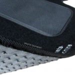 Karpet BMW Seri 3 E36 Bahan Beludru Super Warna Hitam Logo The Ultimate Driving Machine - 2 Baris