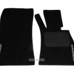 Karpet BMW Seri 3 E90 Bahan Beludru Kualitas Premium Warna Hitam Logo Tulisan E90 Performance - 2 Baris