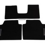 Karpet BMW Seri 3 F30 Bahan Beludru Super Warna Hitam Logo MTech Performance - 2 Baris