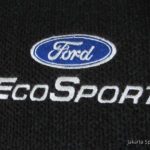 Karpet Ford Ecosport Tahun 2014 Bahan Beludru Premium Warna Hitam Logo Ford - 3 Baris Sampai Bagasi