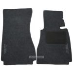 Karpet BMW Seri 5 E39 Bahan Beludru Premium Warna Abi-Abu Logo Tulisan The Ultimate Driving Machine - 2 Baris