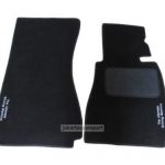 Karpet BMW Seri 5 E39 Bahan Beludru Super Warna Hitam Logo Tulisan The Ultimate Driving Machine - 2 Baris