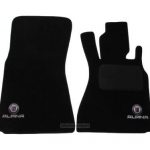 Karpet BMW Seri 7 E38 Bahan Beludru Premium Warna Hitam Logo ALPINA - 2 Baris