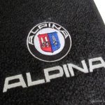 Karpet BMW Seri 7 E38 Bahan Beludru Premium Warna Hitam Logo ALPINA - 2 Baris