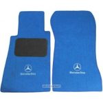 Karpet Mercedes Benz C-Class W202 Bahan Beludru Premium Warna Biru Logo Bintang Mercedes Benz - 2 Baris