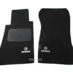 Karpet Mercedes Benz C-Class W202 Bahan Beludru Premium Warna Hitam Logo Brabus - 2 Baris