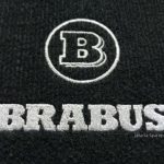 Karpet Mercedes Benz C-Class W202 Bahan Beludru Premium Warna Hitam Logo Brabus - 2 Baris