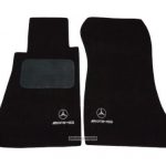 Karpet Mercedes Benz C-Class W202 Bahan Beludru Premium Warna Hitam Logo AMG - 2 Baris