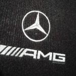Karpet Mercedes Benz C-Class W202 Bahan Beludru Premium Warna Hitam Logo AMG - 2 Baris
