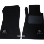 Karpet Mercedes Benz C-Class W202 Bahan Beludru Super Warna Hitam Logo AMG - 2 Baris