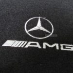 Karpet Mercedes Benz C-Class W202 Bahan Beludru Super Warna Hitam Logo AMG - 2 Baris