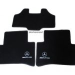 Karpet Mercedes Benz C-Class W202 Bahan Beludru Super Warna Hitam Logo AMG - 2 Baris