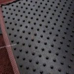 Karpet Mercedes Benz C-Class W203 Bahan Beludru Premium Warna Coklat Tua Logo Bintang Mercedes Benz - 2 Baris