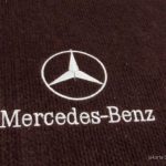 Karpet Mercedes Benz C-Class W203 Bahan Beludru Premium Warna Coklat Tua Logo Bintang Mercedes Benz - 2 Baris