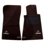 Karpet Mercedes Benz C-Class W203 Bahan Beludru Premium Warna Coklat Tua Logo Carlsson - 2 Baris