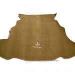 Karpet Mercedes Benz Mercy C-Class W203 Bahan Beludru Super Warna Coklat Muda Logo Bintang Mercedes Benz - Sampai Bagasi