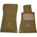 Karpet Mercedes Benz Mercy C-Class W203 Bahan Beludru Super Warna Coklat Muda Logo Bintang Mercedes Benz - Sampai Bagasi