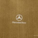 Karpet Mercedes Benz Mercy C-Class W203 Bahan Beludru Super Warna Coklat Muda Logo Bintang Mercedes Benz - Sampai Bagasi