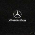 Karpet Mercedes Benz C-Class W203 Bahan Beludru Super Warna Hitam Logo Bintang Mercedes Benz - 2 Baris