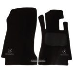 Karpet Mercedes Benz C-Class W204 Bahan Beludru Super Warna Hitam Logo Bintang Mercedes Benz - 2 Baris