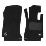 Karpet Mercedes Benz C-Class W204 Bahan Beludru Super Warna Hitam Logo Bintang (Tanpa Tulisan) - 2 Baris