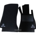 Karpet Mercedes Benz C-Class W205 Bahan Beludru Super Warna Hitam Logo Bintang AMG - 2 Baris