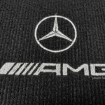 Karpet Mercedes Benz C-Class W205 Bahan Beludru Super Warna Hitam Logo Bintang AMG - 2 Baris