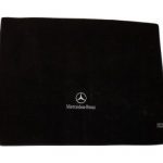 Karpet Mercedes Benz E-Class W123 Tahun 1977 Bahan Beludru Premium Warna Hitam Logo Bintang Tulisan Mercedes Benz - Sampai Bagasi