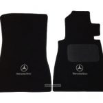 Karpet Mercedes Benz E-Class W123 Tahun 1977 Bahan Beludru Premium Warna Hitam Logo Bintang Tulisan Mercedes Benz - Sampai Bagasi