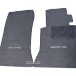 Karpet Mercedes Benz E-Class W124 Bahan Beludru Premium Warna Abu-Abu Logo AMG - 2 Baris