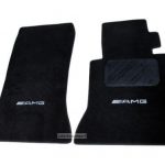 Karpet Mercedes Benz E-Class W124 Bahan Beludru Premium Warna Hitam Logo AMG - 2 Baris