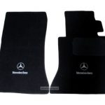 Karpet Mercedes Benz E-Class W124 Bahan Beludru Premium Warna Hitam Logo Bintang Mercedes Benz - 2 Baris