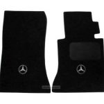 Karpet Mercedes Benz E-Class W124 Bahan Beludru Premium Warna Hitam Logo Bintang - 2 Baris