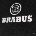 Karpet Mercedes Benz E-Class W124 Bahan Beludru Super Warna Hitam Logo Brabus - 2 Baris