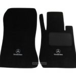 Karpet Mercedes Benz E-Class W210 Bahan Beludru Super Warna Hitam Logo Bintang Mercedes Benz - 2 Baris