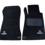 Karpet Mercedes Benz E-Class W210 Bahan Beludru Super Warna Hitam Logo Brabus - 2 Baris