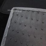 Karpet Mercedes Benz E-Class W211 Bahan Beludru Super Warna Hitam List Abu-Abu Logo Tulisan W211 - 2 Baris