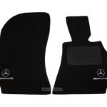 Karpet Mercedes Benz E-Class W212 Bahan Beludru Premium Warna Hitam Logo Bintang AMG - 2 Baris