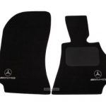 Karpet Mercedes Benz GLE-Class W166 400 Tahun 2018 Bahan Beludru Super Warna Hitam Logo Bintang AMG - 2 Baris