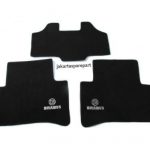 Karpet Mercedes Benz C-Class W202 Bahan Beludru Premium Warna Hitam Logo Brabus - 2 Baris