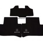 Karpet Mercedes Benz C-Class W202 Bahan Beludru Premium Warna Hitam Logo AMG - 2 Baris