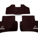 Karpet Mercedes Benz C-Class W203 Bahan Beludru Premium Warna Coklat Tua Logo Carlsson - 2 Baris