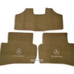 Karpet Mercedes Benz Mercy C-Class W203 Bahan Beludru Super Warna Coklat Muda Logo Bintang Mercedes Benz - Sampai Bagasi