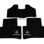 Karpet Mercedes Benz C-Class W204 Bahan Beludru Premium Warna Hitam Logo Bintang Mercedes Benz - 2 Baris