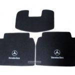 Karpet Mercedes Benz E-Class W124 Bahan Beludru Premium Warna Hitam Logo Bintang Mercedes Benz - 2 Baris