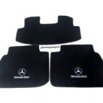 Karpet Mercedes Benz E-Class W210 Bahan Beludru Premium Warna Hitam Logo Bintang Mercedes Benz - Sampai Bagasi