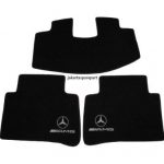 Karpet Mercedes Benz E-Class W212 Bahan Beludru Premium Warna Hitam Logo Bintang AMG - 2 Baris